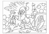 Gnome Coloring Pages Garden Getcolorings sketch template