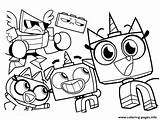 Unikitty Coloring Pages Lego Characters Printable Movie Friends Color Kids Print Network Cartoon Adults Book sketch template