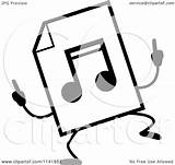 Mp3 Mascot Document Doing Happy Music Clipart Cartoon Dance Thoman Cory Outlined Coloring Vector 2021 sketch template