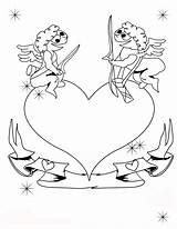 Cupido Cupid Querubim Valentin Hellokids sketch template