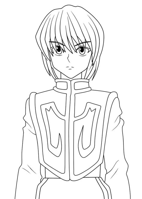 hunter  hunter coloring pages animecoloringpagescom