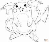 Raichu Pokemon Coloring Pages Printable Color Pichu Pikachu Print Supercoloring Version Click Sheets Ipad Tablets Android Generation Getcolorings Choose Board sketch template