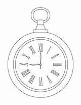 Pocket Clock Coloring Pages Drawing Outline Line Alarm Drawings Tattoo Template Bestcoloringpages Alice Wonderland Wrist Printable Color Kids Tattoos Sheets sketch template