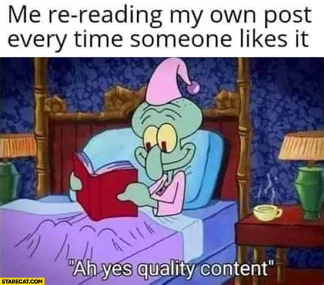 reading   post  time  likes  ah  quality content spongebob