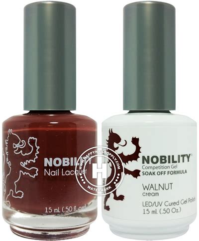 nobility soak  gel polish nail lacquer walnut pack