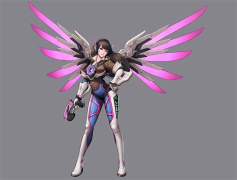 D Va Tracer Mercy By Jungonkim Overwatch Tracer Overwatch Wallpapers