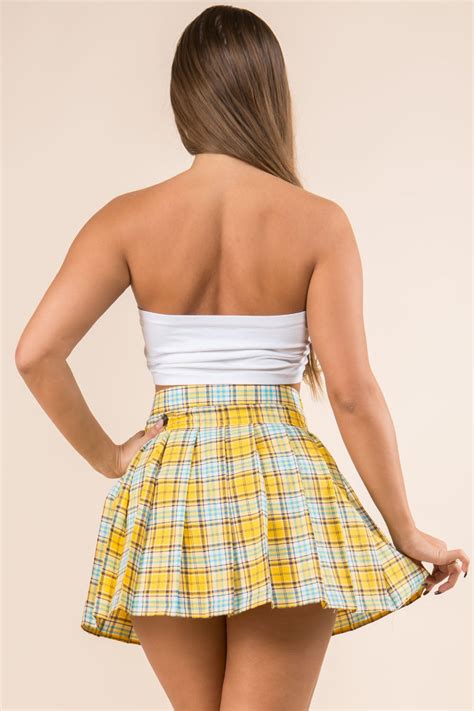 plaid mini skirt tennis skirt plaid tennis skirt cute etsy