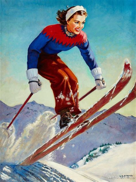pin by beverly rickey on vintage 50 s winter sports vintage ski vintage ski posters vintage