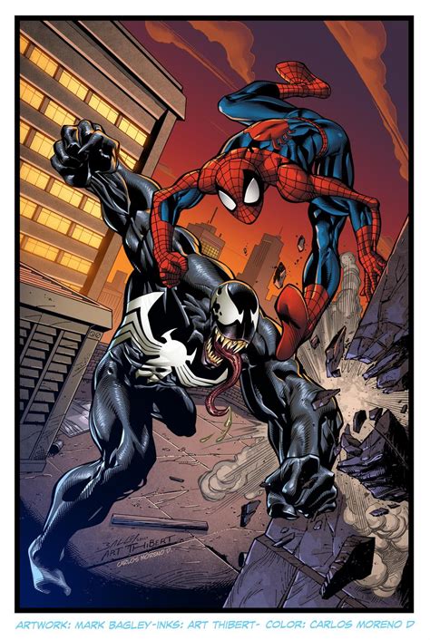 Spiderman Vs Venom By Carlosmorenod Art On Deviantart Marvel