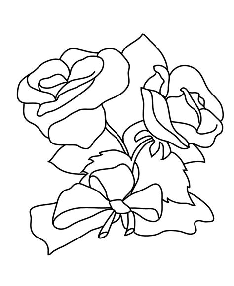 colouring pages rose flower gif