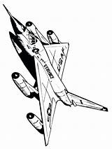 Coloring Pages Jet Plane Airplane Airplanes Planes Getcolorings Printable Getdrawings Color sketch template