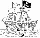 Pirate Ship Drawing Ships Template Coloring Line Simple Colouring Easy Pages Sketch Drawings Ghost Illustration Painting Getdrawings Paintingvalley Artwork Book sketch template