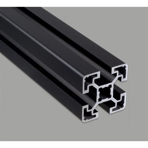 profile aluminium  fente  mm type leger anodise noir