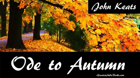 ode to autumn by john keats full audiobook poem greatest