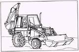 Backhoe Loader Coloring Pages Sketch Template Paintingvalley sketch template