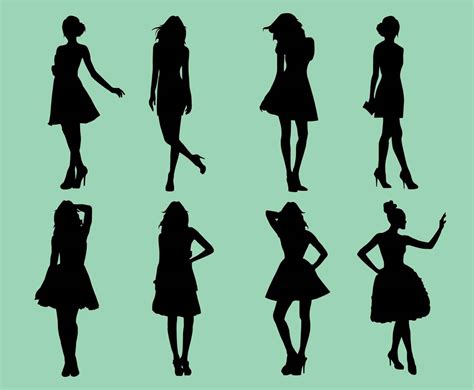 woman silhouette vector art graphics freevectorcom
