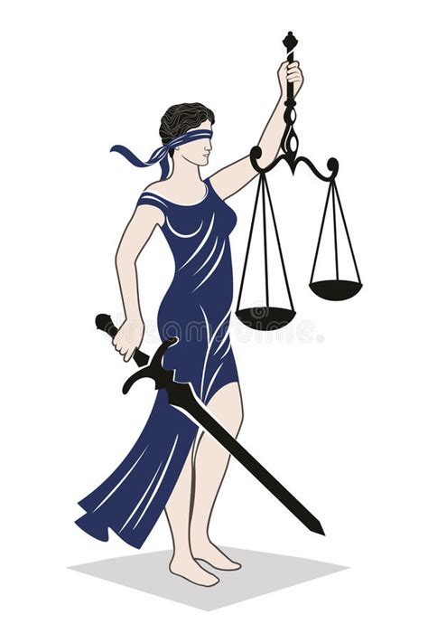 Lady Justice Law Stock Vector Image Of Lady Lawyer