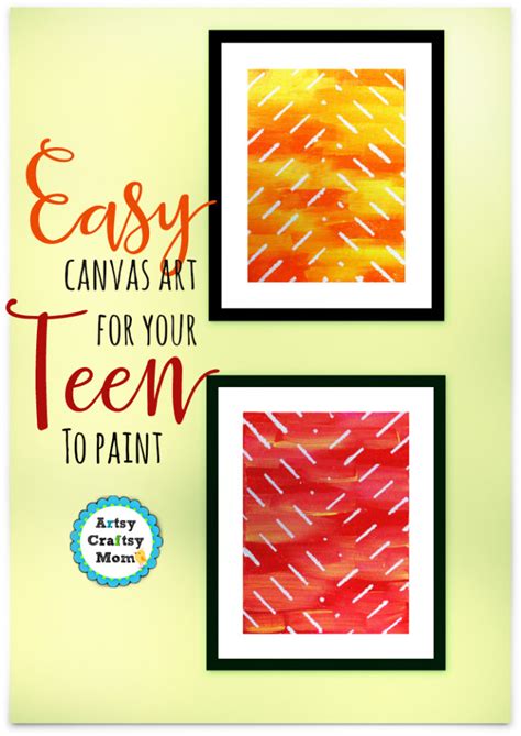 Easy Canvas Art Teenagers Will Absolutely Love To Make