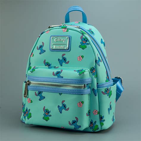 loungefly x disney lilo and stitch stitch hula print mini backpack