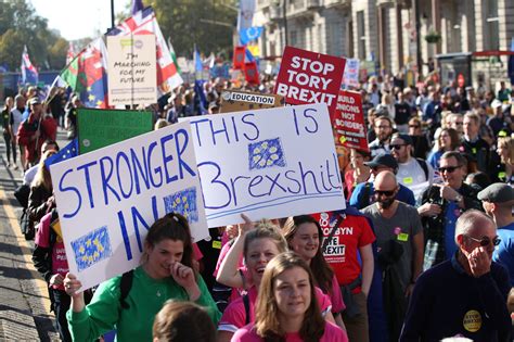 pictures thousands march  london  brexit protest oxford mail