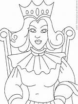 Queen Coloring Pages Kids Color Queens Kings Printable Colouring Print Medieval Book Getcolorings Girls Ages Recommended sketch template