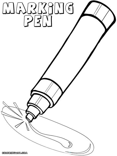 marker coloring page coloring page    print coloring home