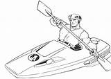 Boat Drawing Paddle Getdrawings sketch template