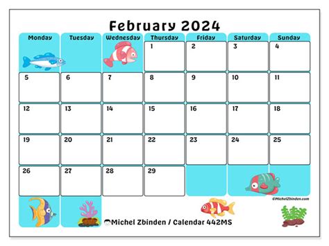 calendar february  ocean ms michel zbinden ca
