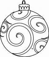 Christmas Ornament Ornaments Printables Colour Printable Own A4 Colouring Swirly Includes Each Another Set Size sketch template