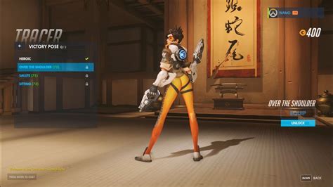 rip tracer s over the shoulder pose overwatch youtube