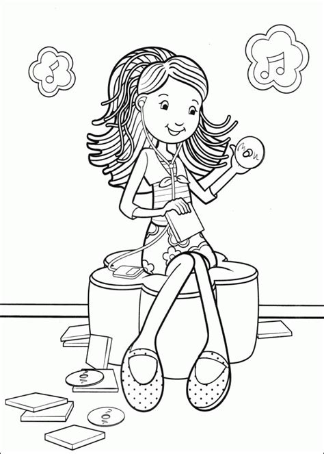 groovy girl coloring pages coloring home