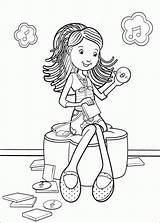 Coloring Groovy Pages Girls Girl Para Colorear Paint Colorir Colour Clipart Kids Drawing Dibujos Drawings Book Pintar Info Popular Fun sketch template
