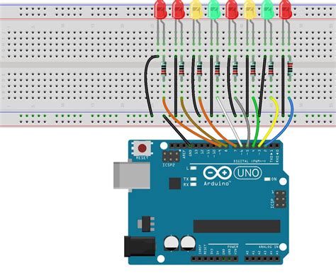 flowing led lights  arduino uno   steps instructables