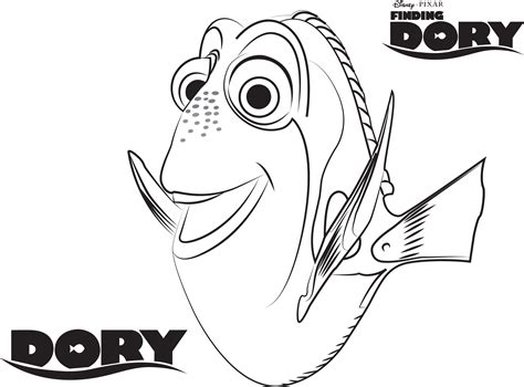 dory disneys finding dory coloring pages sheet  disney