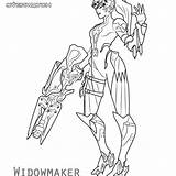 Overwatch Reaper sketch template