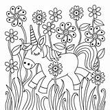 Unicorn Colouring Pages Printable Kids Book Coloring Unicorns Downloadable Children Heart Girls sketch template