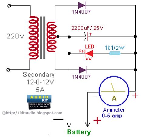 automotive battery charger circuit diagram