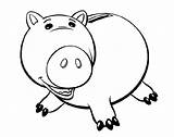 Toy Story Coloring Piggy Bank Fat Pages Print Colouring Pig Color Printable Hamm Size Getcolorings Colorluna sketch template