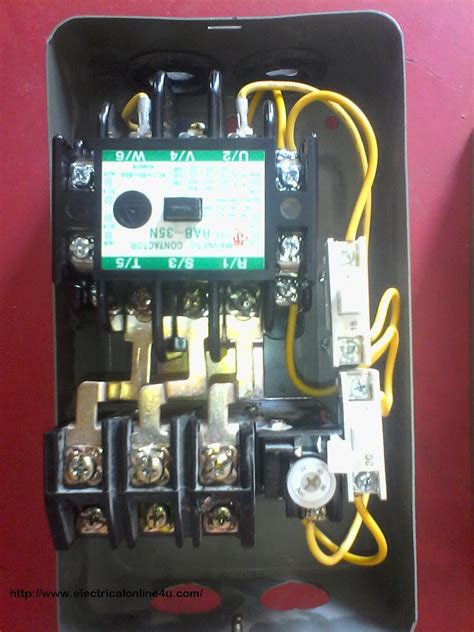 wire contactor  overload relay contactor wiring diagram