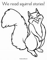 Squirrel Coloring Pages Printable Squirrels Drawing Kids Template Cartoon Funny Happy Clipart Cute Nice Preschool Stories Read Clip Cliparts Nuts sketch template