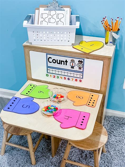 building  preschool math center  guide