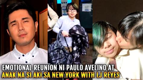 Emosyunal Na Pagkikita Nina Paulo Avelino At Anak Na Si Aki Sa New York