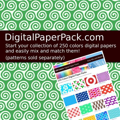 celtic triskelion digital paper pack  colors irish digital paper