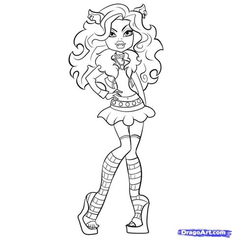 monster high coloring monster high characters coloring pages
