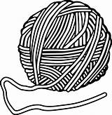 Yarn Wool Clipart Ball Drawing Knitting Clip Printable Wolle Lineart Cliparts Clothes Vector Pixabay Transparent Woollen Craft Handmade Svg Library sketch template