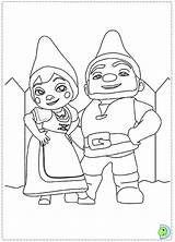 Juliet Gnomeo Coloring Pages Romeo Printable Gnome Print Color Couple Colouring Kids Sheets Garden Book Halloween Dinokids Outline Crafts Movie sketch template