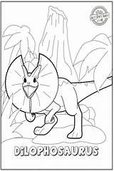 Dilophosaurus Dinosaur Grab Crayons Kidsactivitiesblog sketch template