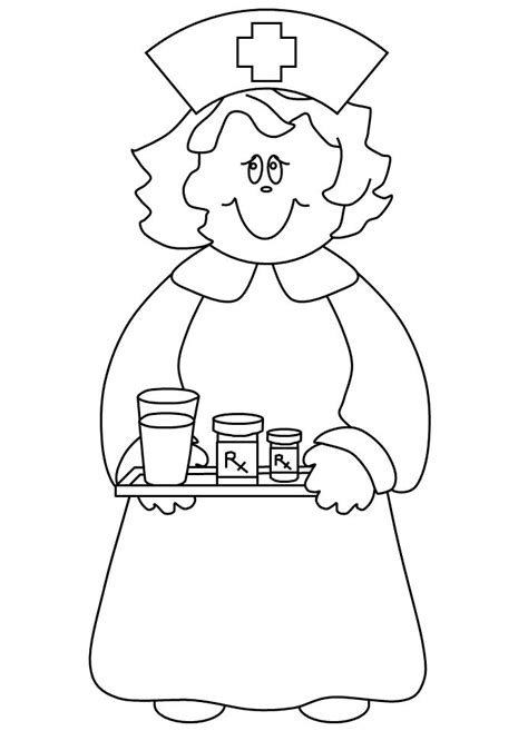 printable nurse hat coloring coloring pages  kids coloring books