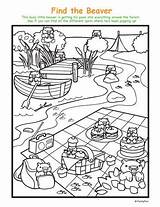 Hidden Kids Activity Printable Coloring Beaver Spot Activities Puzzles Find Disney Farm Fun Printables Beavers Pages Pirate Puzzle Game Spoonful sketch template