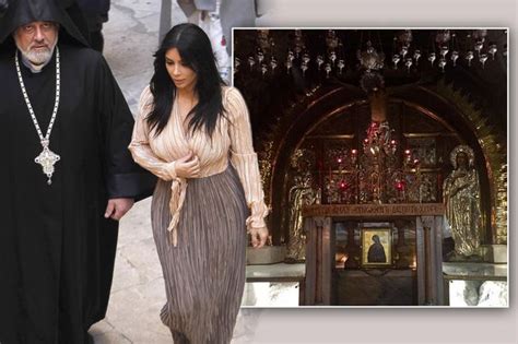 Kim Kardashian Visits Site Of Jesus’ Crucifixion As She Continues